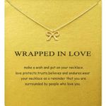 Wrapped in Love Adjustable Gold Bow Necklace Photo 1