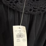 Aerie  Black Boho Crochet Knit Maxi Dress Large NWT Photo 4