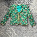 Adrianna Papell Adrianna Papèll Vintage Silk Skirt Set Green Gold 12 Photo 1