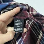 Perch By Blu Pepper Shirt Top Women's 3XL Brown Plaid Split Neck High‎ Low Hem Size undefined Photo 3