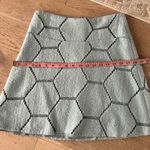 Sevier Skirts Tailor Made Hexagon Mini Skirt | Preppy Mod Retro Geometric Sz S Blue Photo 6