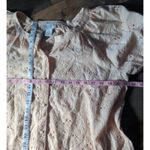 Calypso St. Barth  Blouse M 100% Cotton Eyelet Pink Resortwear Puff Sleeve Tunic Photo 5