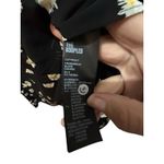 The Kooples  Women's Black White Daisy-print Asymmetric Hem Midi Dress Size 2 Photo 6