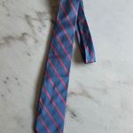 Brooks Brothers Necktie Blue Striped Silk Woven England Made USA Photo 0