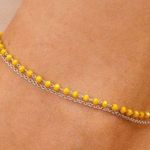 Pura Vida  Neon Chain Anklet Photo 4