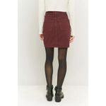 Eddie Bauer Y2K 90s Vintage Burgundy Corduroy Mini Skirt Women's 6 Academia Fall Photo 11