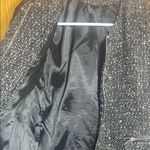 ZARA Black Blazer with Tweed and Leather Contrast Photo 7
