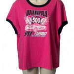 Vintage Glitter Indianapolis 500‎ Tee Pink Size 3X Photo 0