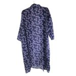 Marcus Adler The Ariel Topper Open Front Sheer Floral Blue Purple One Size Size undefined Photo 3