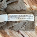 Massimo Dutti  Taupe Beige Tie Front Linen Blouse Size M Photo 13