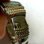 Vivani Ladies Cuff Watch with Crystals and Two Tone Gold Tone Color Photo 5