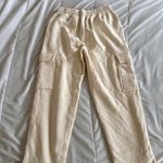 Madewell Cargo Sweatpants Brushed Pull-On Pants Antique Cream Photo 1