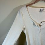 & Other Stories & Other Stories Women’s White Long Sleeve Bodysuit Medium Photo 3