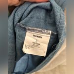 Old Navy Western Jean denim button down 100% cotton Shirt Dress sz L, tiny stain Photo 5