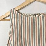 Line and Dot Red & Blue Barber Stripe High Neck Crop Tank Top S Photo 20