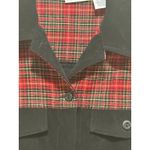 Sun River Clothing Co Vest Medium Plaid Black Button Up Sleeveless Vintage 90s Photo 1