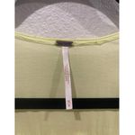 Free People Buttons Down Short Sleeve Light Yellow Tunic Photo 3