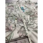 Chico's  1 Zip Up Blouse Womens M Floral Long Sleeve Stretch Lined Photo 6