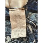 Lavish  Plus 3x Blue Paisley Beaded Sheer Sleeve Stretch Top Photo 9