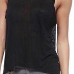 Rag and Bone Black Linen The Deal Tank Sleeveless Top Shirt XS Photo 0