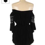 Blush Black Romper Photo 1