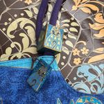 LAUREL BURCH CAT TRIO CANVAS TOTE Blue Photo 3