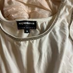 Super Down MD  Drama Michele White Stretch Jewel Crop Top Photo 3