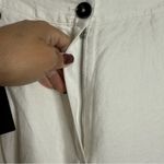 Massimo Dutti NWT  Women's Wide Leg‎ 100% Linen Pants In White Size 12 Photo 6