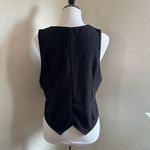 SheIn  Black Sleeveless Buttoned vest Blouse Photo 1