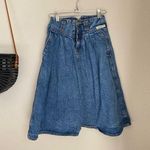 Jordache Vintage  Acid Wash Midi Skirt, Size 8 Photo 0