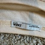 ZARA Blush Ls Crewneck Sweatshirt With Faux Fur Sleeves Oversized Small/medium Photo 3