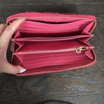 Prada Authentic Vintage Saffiano Fiocco Bow Leather Long Wallet Purse Pink Photo 5