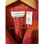Alfred Dunner  Orange Red Beaded Padded Long Sleeve Geometric Jacket Blazer  16 P Photo 1