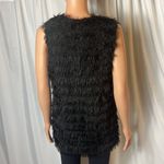 Betsey Johnson  Fringe Western Goth Vest Size S Photo 6