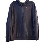 Peloton Women's Large 1/4 Zip Hoodie Multicolor Activewear Grey Purple Photo 0