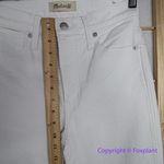 Madewell NEW Stovepipe Jeans in Pure White, 24 Photo 7
