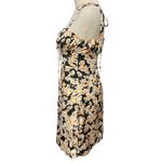 Commense Women's Daisy Printed Floral Short Dress Sz XS Black Yellow Summer NWT Photo 7