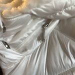 Calvin Klein Performance Jacket size Small pearl white and black faux fur hood Photo 7