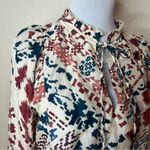 Maria Cher Epuyen Cora Silk Blouse LARGE Red Photo 3
