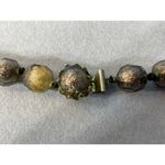 Vintage Vogue Chunky Copper Gold Tone Beaded Necklace and Earrings Photo 8