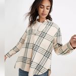 Madewell Oversized Ex-Boyfriend Swing Shirt in Windowpane Photo 0