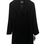 Gallery NWT 🖤 NY Woman A-Line Lined Water-Repellent, Long 42” Raincoat, Black 1X Photo 0