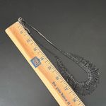 Unsigned Black Rhinestones Waterfall Fringe Necklace 18g. Photo 8