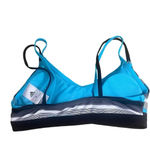 Adidas Double Strap Triangle Sports Bra Size 8 Photo 2