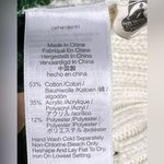 Madewell Sweater Womens M Cream Ribbed Green Striped Wide Turtleneck size XS Photo 11