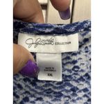 Jaclyn Smith  Blue Snake Print Size‎ 2XL Short Flutter Sleeve Round Neck Flowy Photo 1