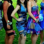 Josh & Jazz Silver-ish Short, Low Cut, Open Back Dress Photo 6