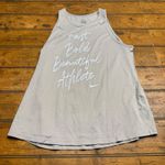 Nike  Dri Fit Tank Top Women's Gray Fast Bold Beautiful Athlete Athletic Photo 0
