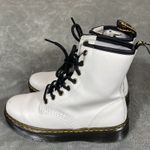 Dr. Martens Luana White Leather Lace Up Combat Boots Women Sz 5 Smooth Punk New Photo 4