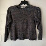 st. john's bay  Shirt Vtg M Paisley Floral Long Sleeve Button Up Top Boho‎ Grunge Photo 0